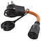 Ac Works 1FT 50 Amp 14-50 Piggy-Back Plug to Household 15/20 Amp Connector Adapter Cord PB1450520 - alternate 1